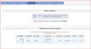 OpenFiler_SelectVolume