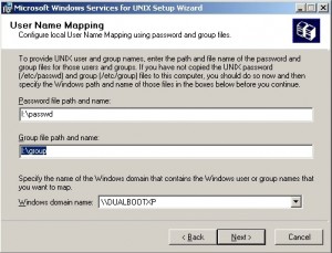 User mapping for NFS