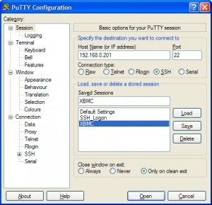PuTTY_configuration PuTTY configuration